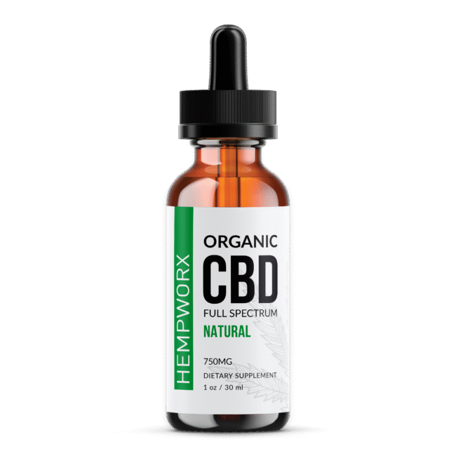 HempWorx Organic Full Spectrum CBD Oil - 750mg