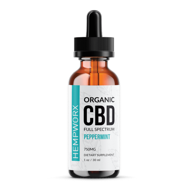 HempWorx ORGANIC Full Spectrum CBD Oil - Peppermint (750mg)